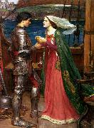 John William Waterhouse Tristram and Isolde (mk41) Norge oil painting reproduction